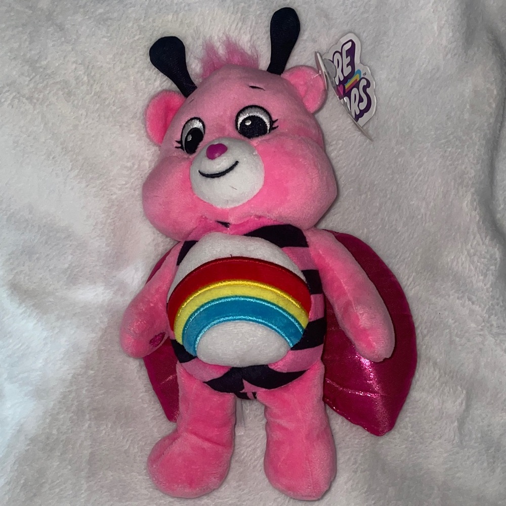 Care Bears Pink Plush with Rainbow Belly